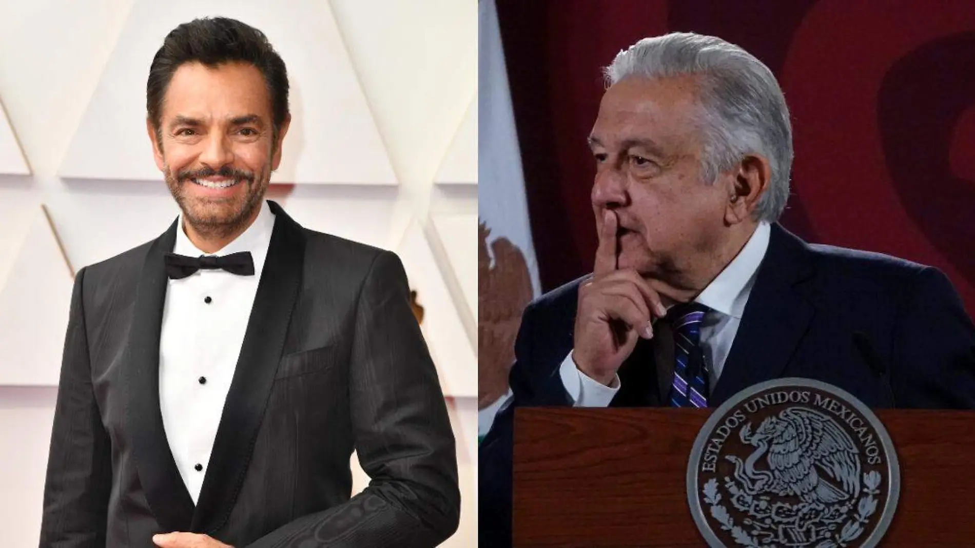 AMLO y Eugenio Derbez